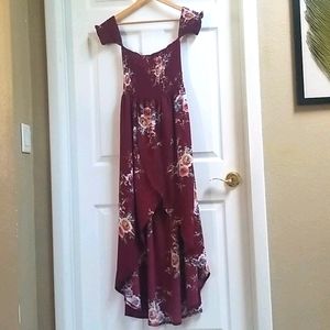 Off shoulder floral boutique dress